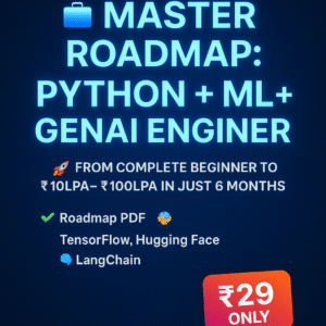 🚀 The Ultimate AI Engineer Roadmap: Python + ML + GenAI Mastery
