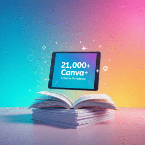 🎨 21,000+ Canva Editable Templates – Ultimate Design Bundle 💼✨